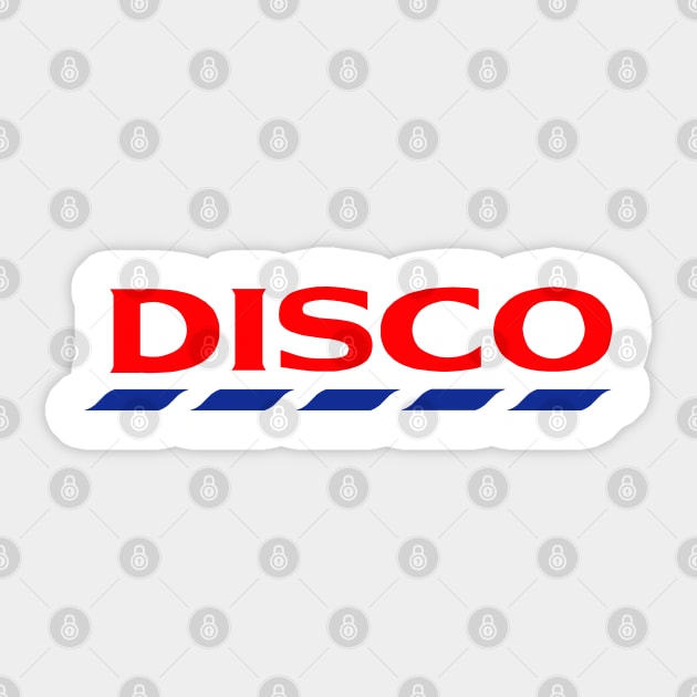 Disco Logo Funny/Parody Tee Sticker by DankFutura